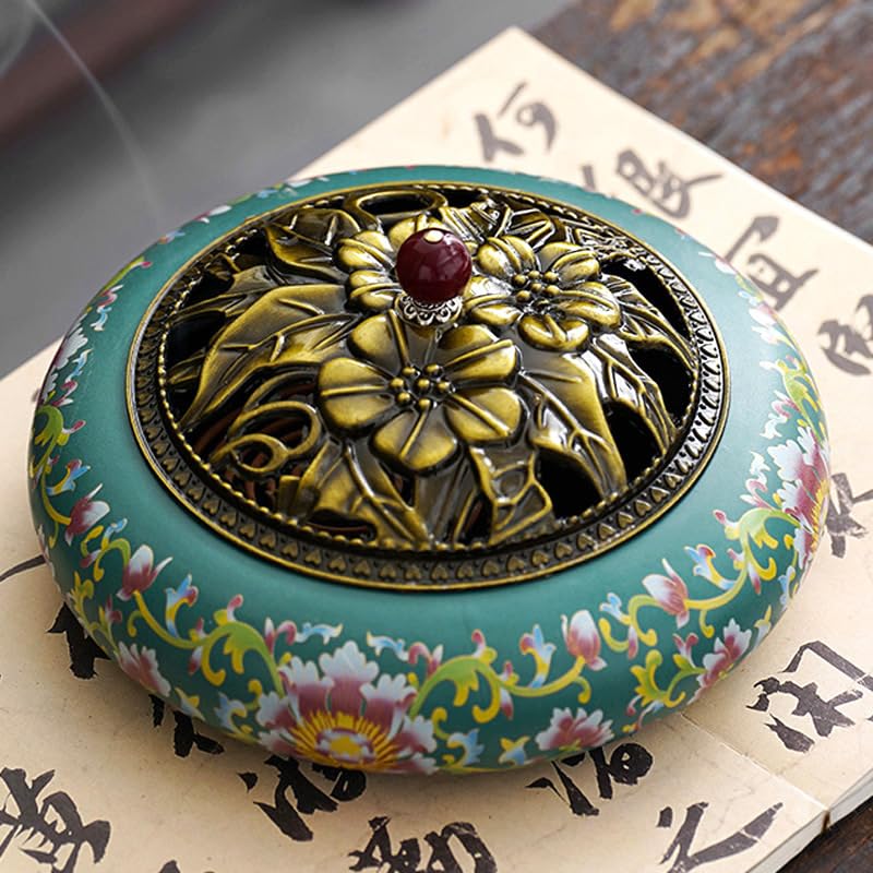 Amazon.com: 陶瓷创意大号香炉Censer 盒家用室内摆件Pendant 线香插炉